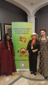 Embajadora Internacional, de la Cámara Internacional de Escritores y Artistas, CIESART
