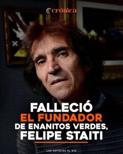 Felipe Staiti, fundador de Los Enanitos Verdes, falleció este lunes 13 de abril