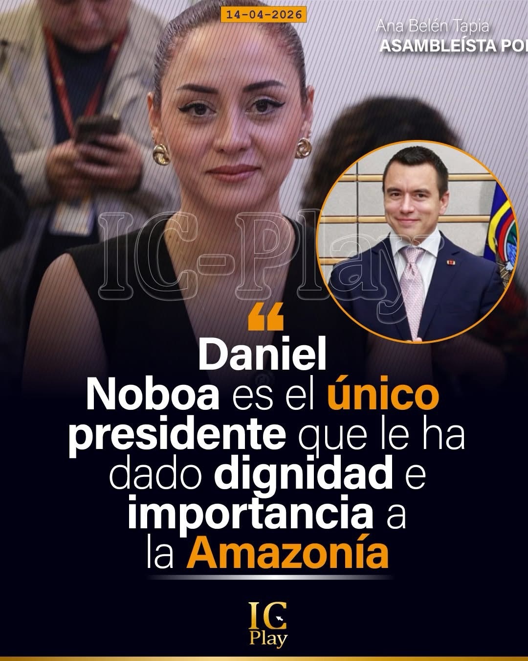“¡Daniel Noboa es el único presidente que le ha dado dignidad e importancia a la Amazonía!”