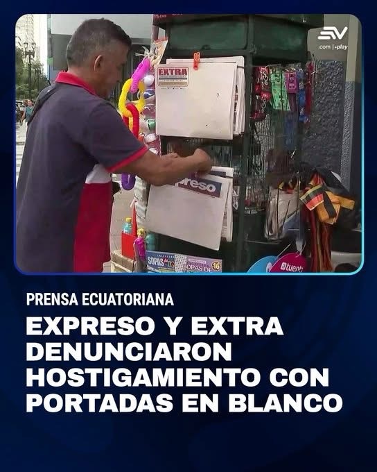 DIARIOS EXPRESO Y EXTRA DENUNCIAN HOSTIGAMIENTO DEL GOBIERNO CON INÉDITAS PORTADAS EN BLANCO