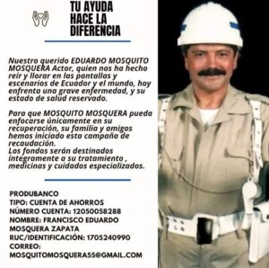 Tu granito de arena para un gran artista y ser humano Mosquito Mosquera