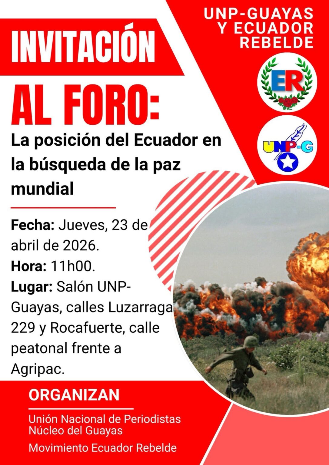 La posición del Ecuador en la búsqueda de la paz mundial