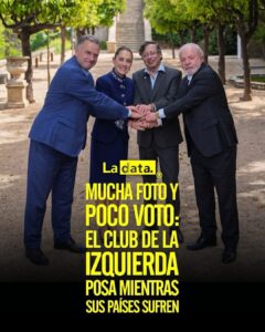 EL CLUB DE LA IZQUIERDA POSA MIENTRAS SUS PAÍSES SUFREN
