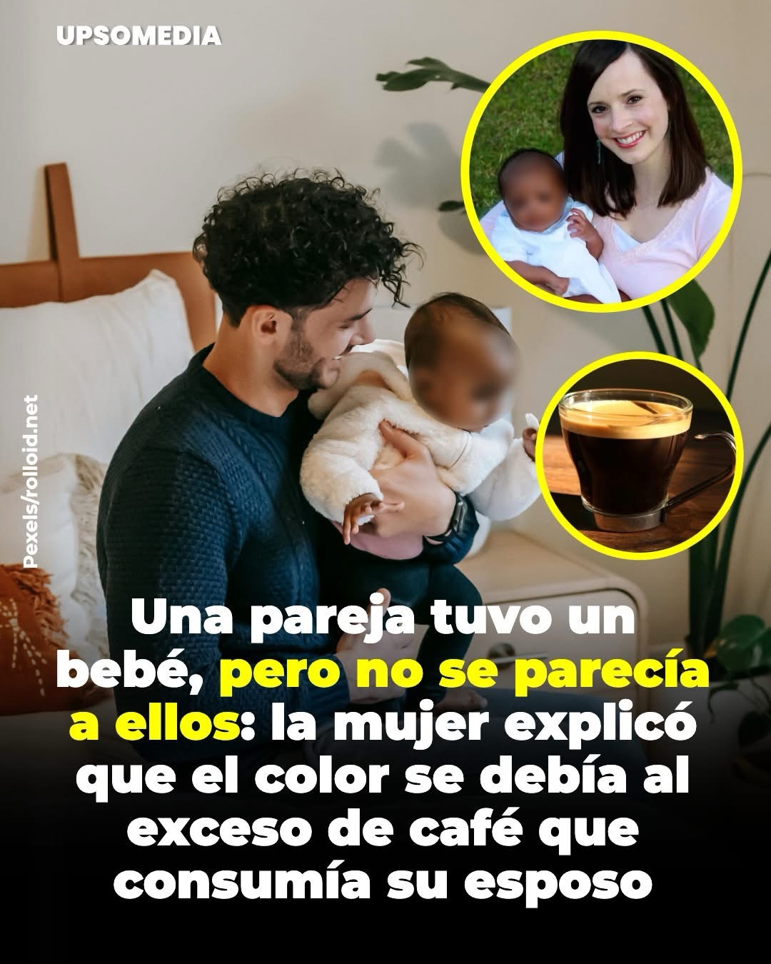 Todo ocurrió cuando el padre notó que el recién nacido tenía la piel mucho más oscura