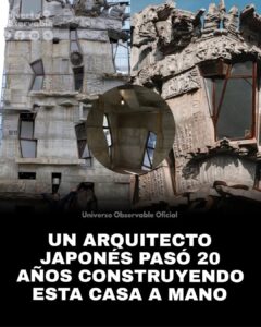 El arquitecto japonés que pasó más de 20 años construyendo su propia casa a mano es Keisuke Oka.
