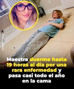 La joven padece la enfermedad de Hashimoto y su rutina está marcada por una fatiga tan extrema que puede dormir hasta 19 horas seguidas