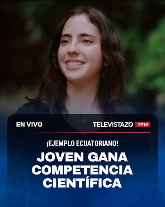 MATEA CAÑIZARES, DE 18 AÑOS, GANÓ UN PRESTIGIOSO PREMIO CIENTÍFICO MUNDIAL