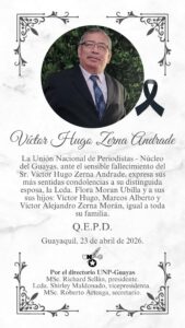 Fallece del Sr. Víctor Hugo Zerna Andrade