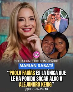 “PAOLA FARÍAS ES LA ÚNICA QUE LE HA PODIDO SACAR ALGO A ALEJANDRO KENIG”