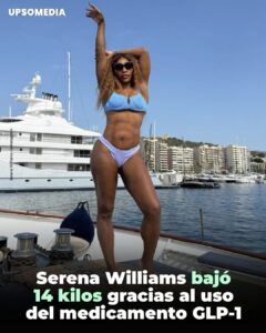Serena Williams, extenista de 43 años, dio a conocer que perdió más de 14 kilos gracias al uso de GLP-1,