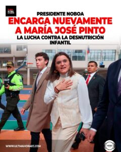 ENCARGA NUEVAMENTE A MARÍA JOSÉ PINTO LA LUCHA CONTRA LA DESNUTRICIÓN INFANTIL