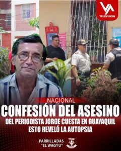 La confesión del presunto asesino del periodista Jorge Cuesta en Guayaquil: esto reveló la autopsia.