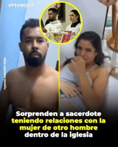 El sacerdote fue encontrado sin camisa junto a la joven