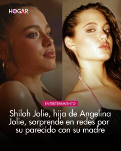 Sorprendente parecido físico con su madre, Angelina Jolie.