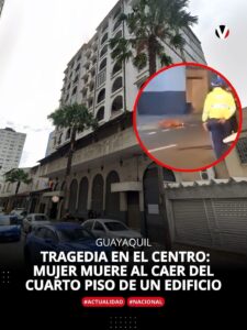 MUJER MUERE AL CAER DEL CUARTO PISO DE UN EDIFICIO.