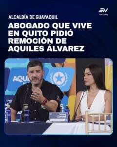 ABOGADO QUE RESIDE EN QUITO PRESENTA PEDIDO DE REMOCIÓN DEL ALCALDE GUAYAQUIL.