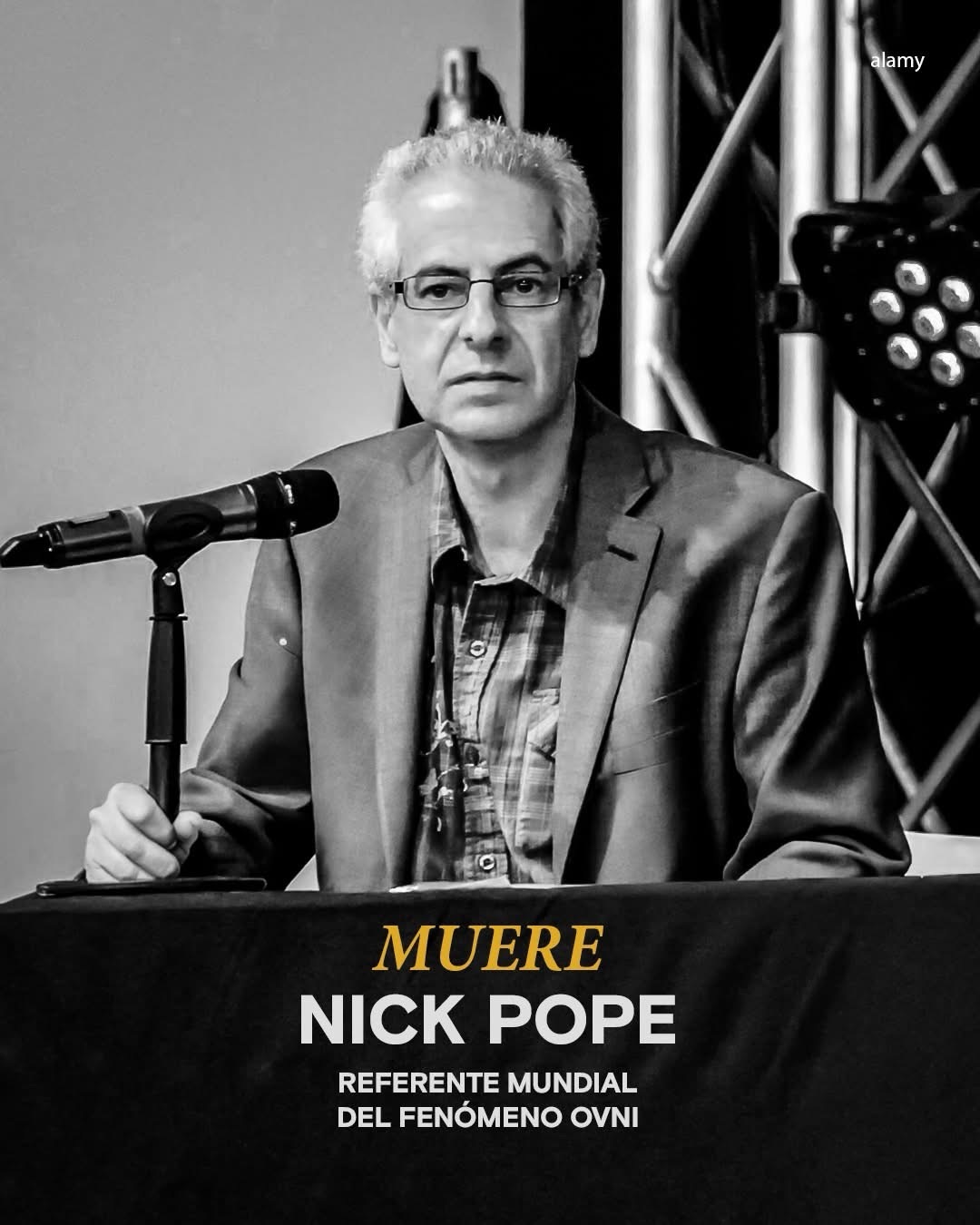 Murió Nick Pope