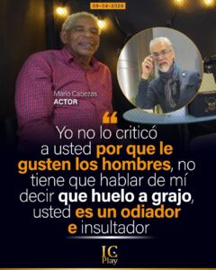 El actor ecuatoriano Mario Cabezas rompió el silencio y respondió públicamente a los comentarios del presentador Giovanni Dupleint