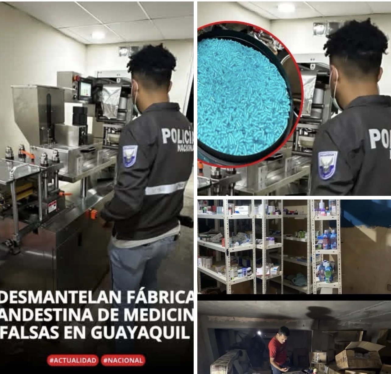 DESMANTELAN FÁBRICA CLANDESTINA DE MEDICINAS FALSAS EN GUAYAQUIL
