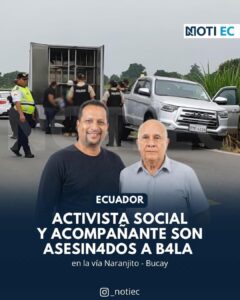 ACTIVISTA SOCIAL Y ACOMPANANTE SON ASESIN4DOS A BALA
