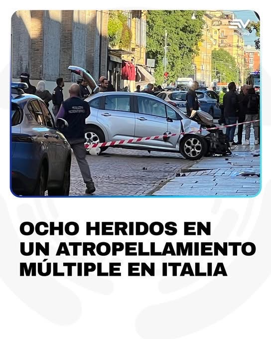 UN CONDUCTOR ARROLLA A UNA DOCENA DE PEATONES EN MÓDENA, NORTE DE ITALIA