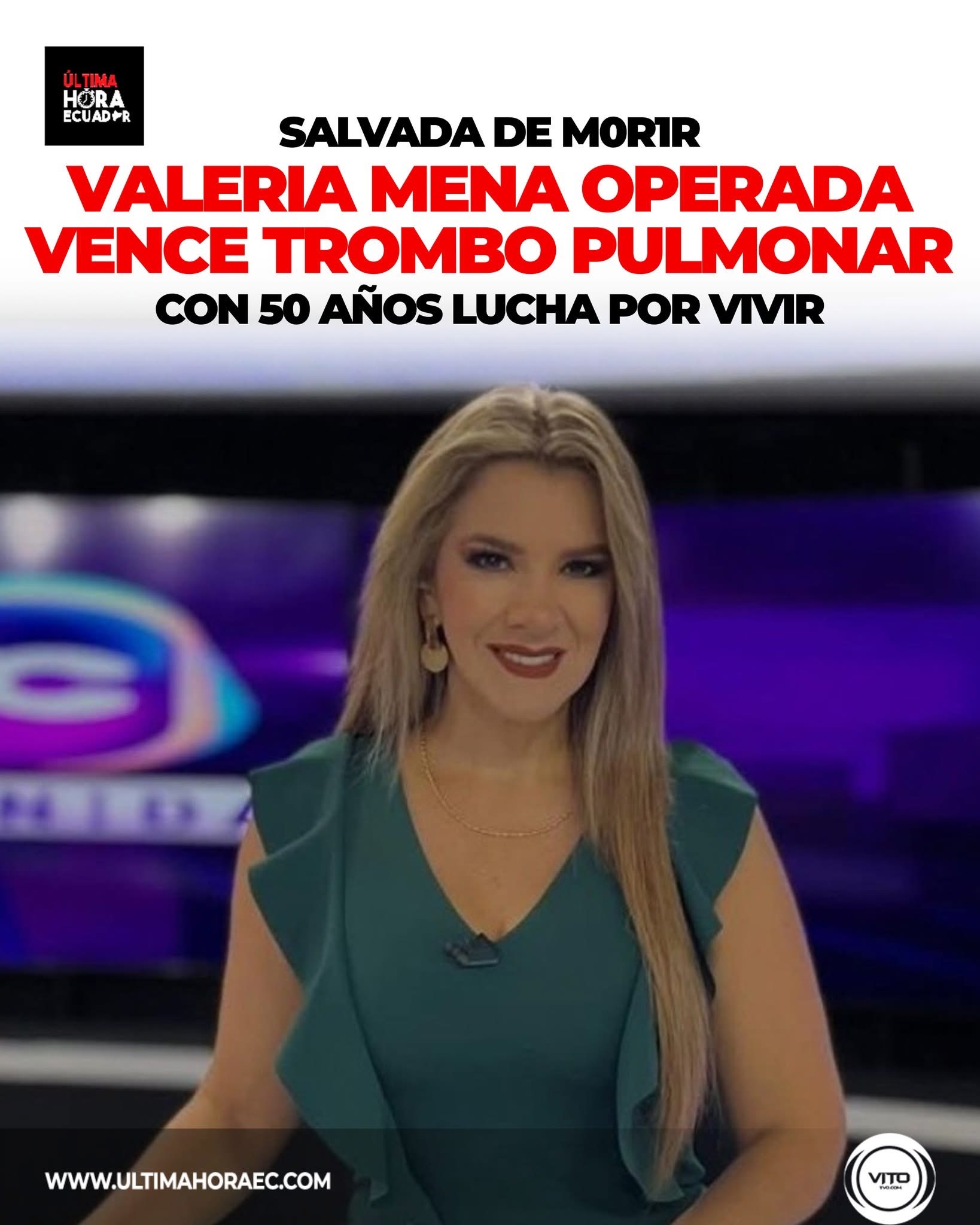 La comunicadora de TVC fue hospitalizada luego de sufrir dos desmayos