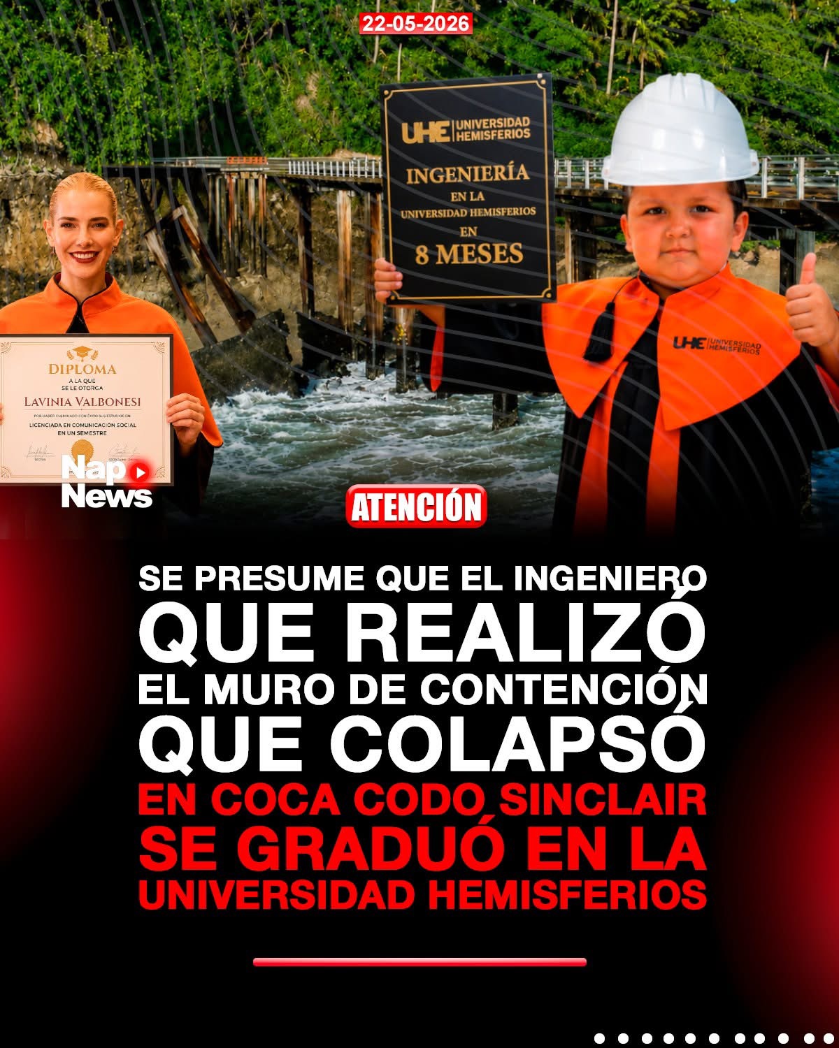 Se viralizan memes y publicaciones tras el colapso parcial del muro de contención de Coca Codo Sinclair 🚨