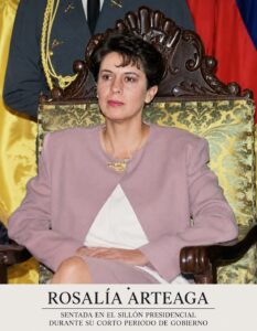 🇪🇨 Rosalía Arteaga: la primera mujer en llegar a la Presidencia del Ecuador 🇪🇨