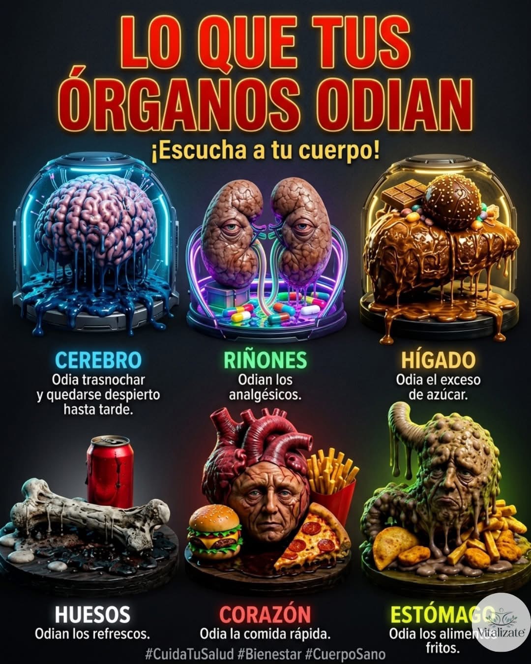 Lo que tus órganos “odian”: señales cotidianas que el cuerpo sí resiente 🧠🫀🌿