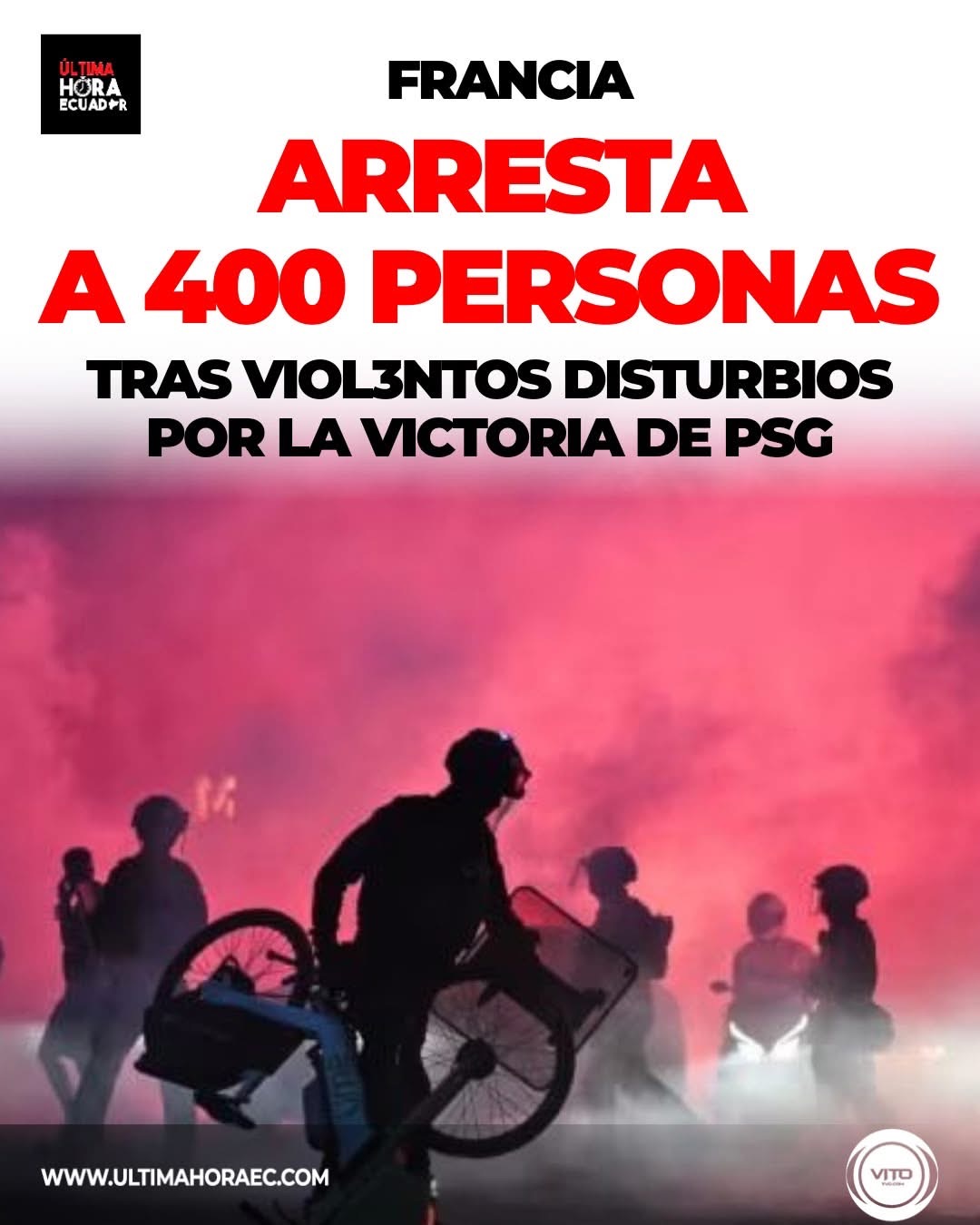 Las autoridades informaron la detención de más de 400 personas luego de registrarse disturbios