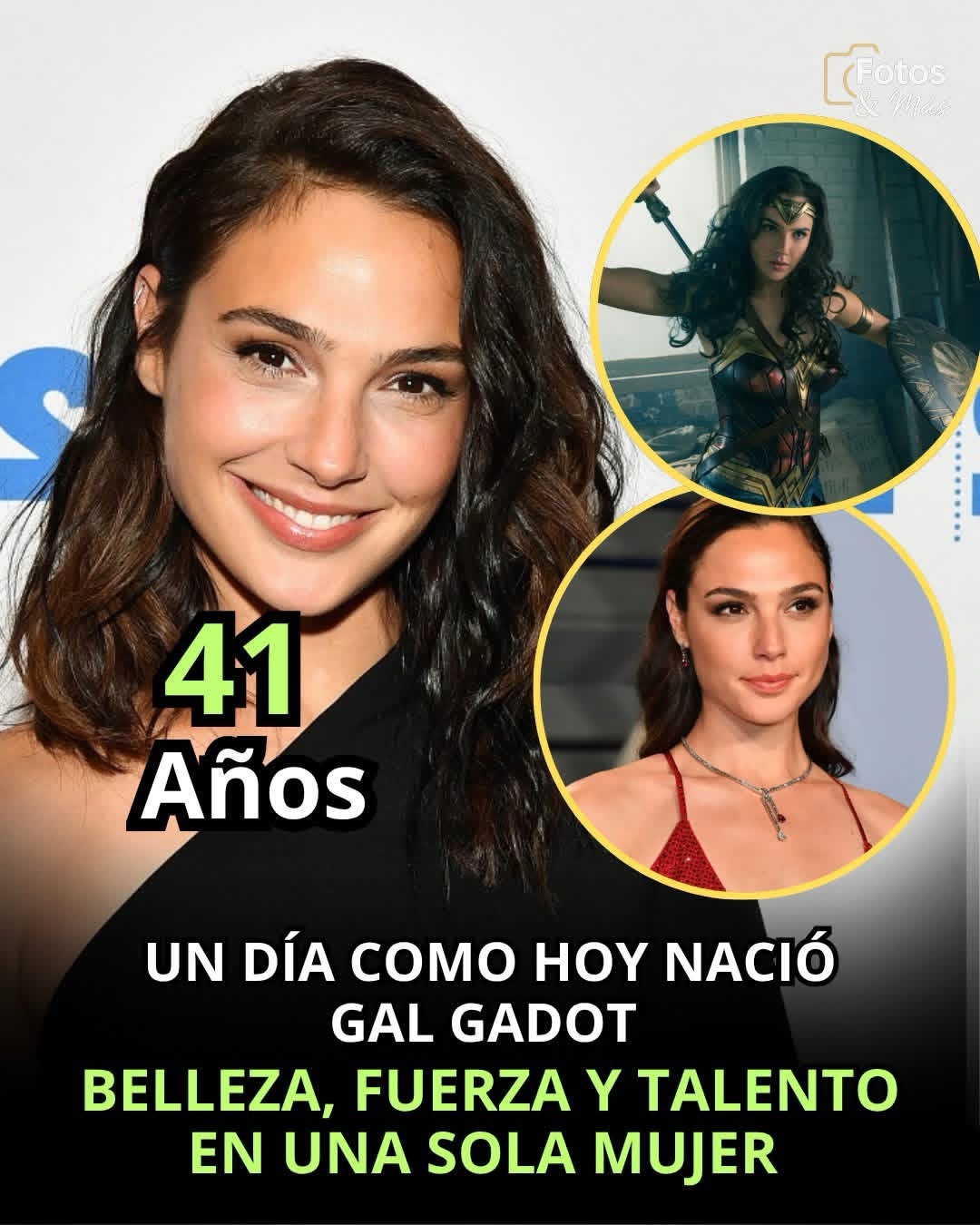 Un día como hoy nació Gal Gadot 🦸‍♀️✨