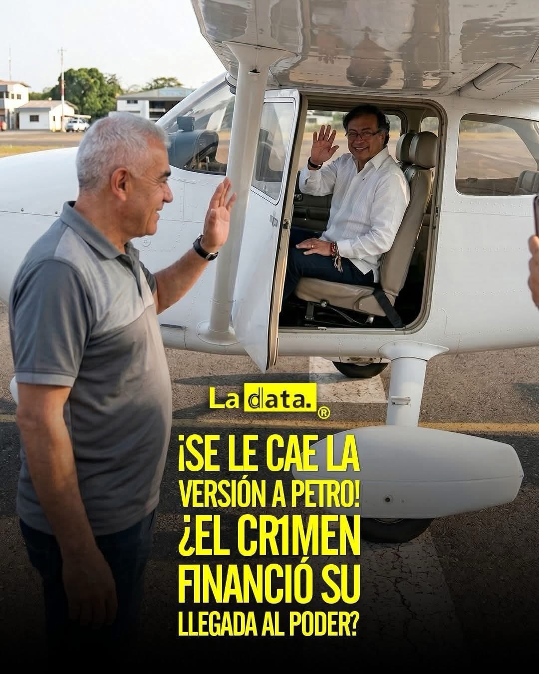 ¡Se le cae la versión a Petro!