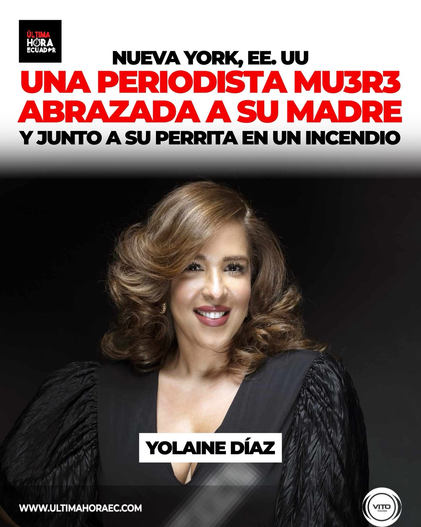 La periodista Yolaine Díaz falleció en un incendio ocurrido en Nueva York