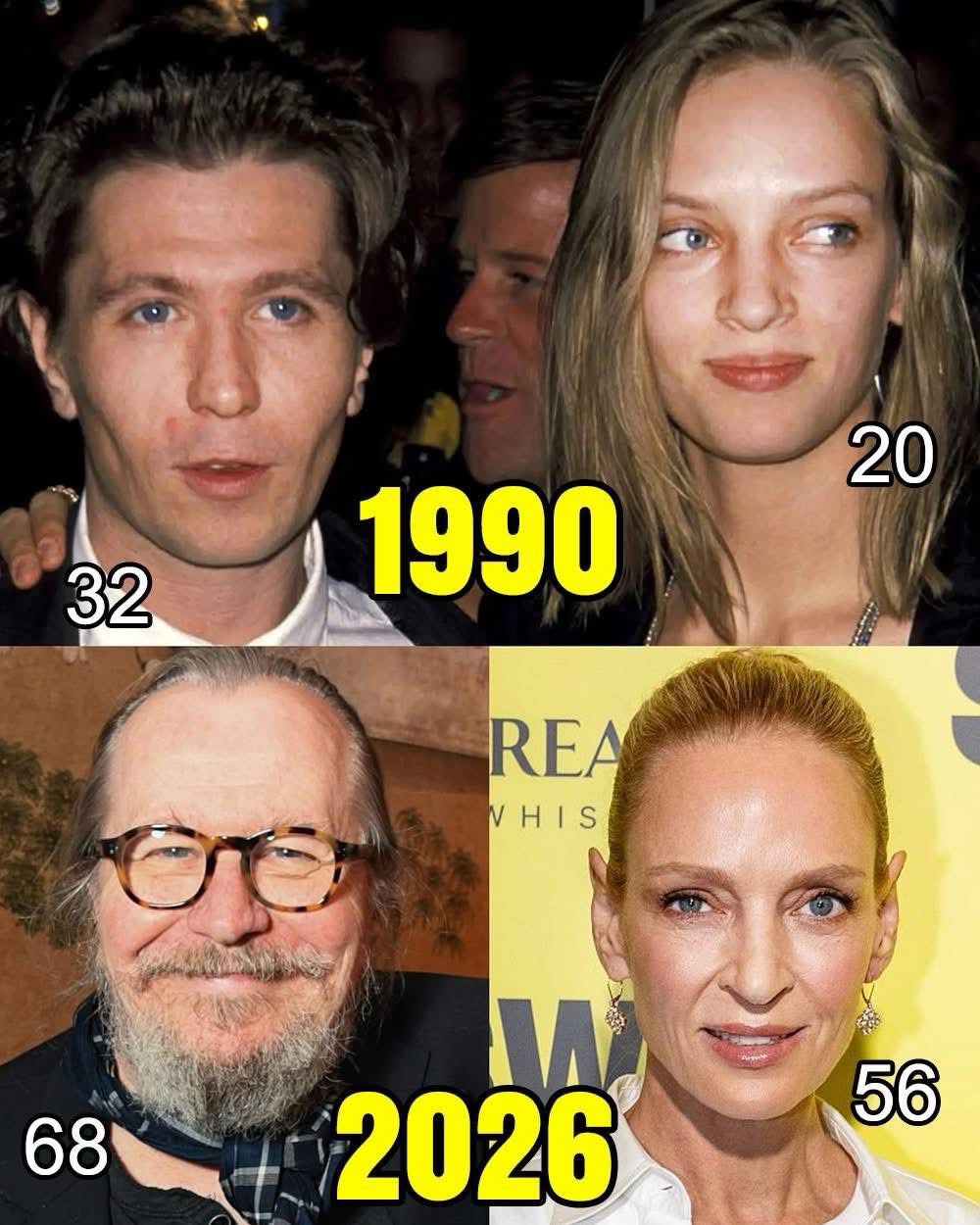 Gary Oldman como Uma Thurman estaban en momentos muy distintos de sus carreras