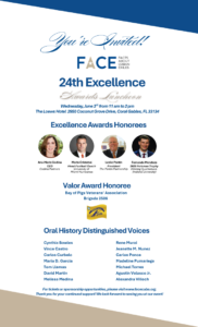 FACE RECONOCE LA EXCELENCIA CUBANOAMERICANA EN SU 24º ALMUERZO ANUAL DE PREMIOS