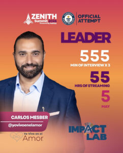 Carlos Mesber se  suma a Zenith Summit 2026 durante histórico intento de Récord Guinness liderado por César Ruiz