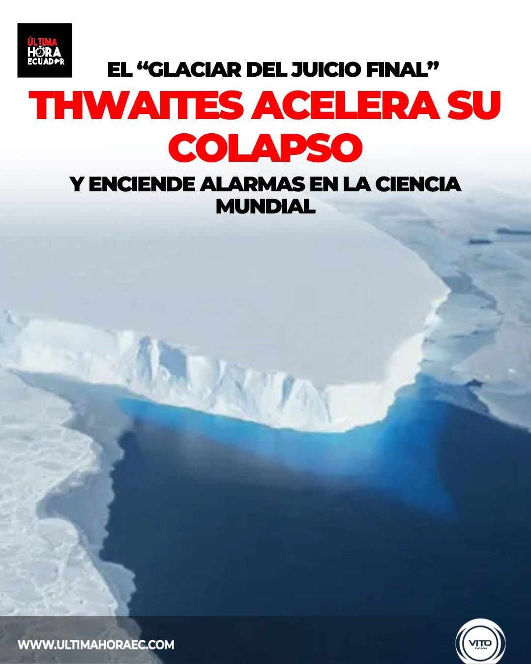 Thwaites acelera su deterioro