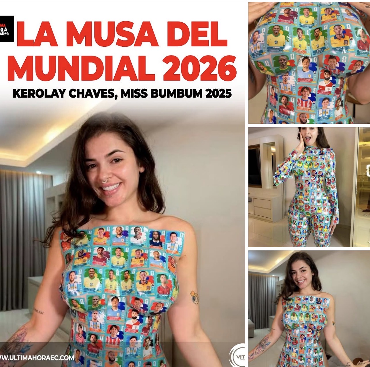 KEROLAY CHAVES, ACTUAL MISS BUMBUM 2025, YA COMIENZA A CALENTAR EL AMBIENTE DE CARA AL MUNDIAL 2026.