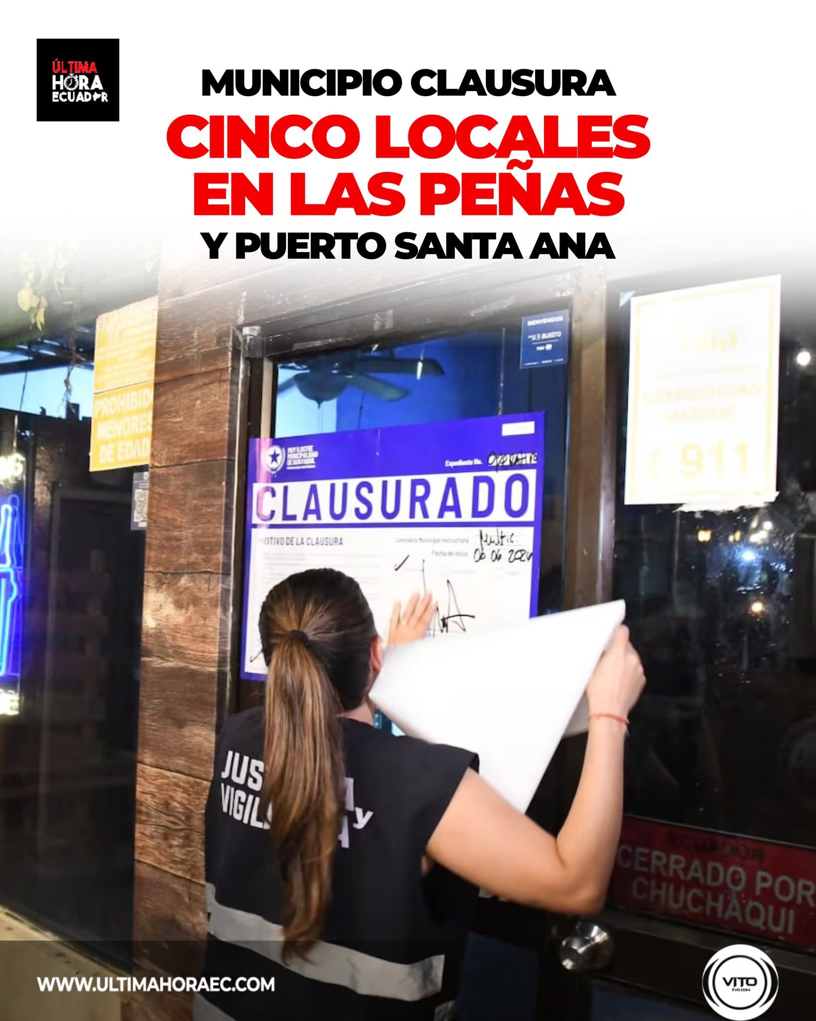 Operativo de control en las zonas comerciales de Las Peñas y Puerto Santa Ana