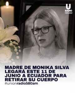 MADRE DE LA ACTIVISTA MÓNIKA SILVA ARRIBARÁ DESDE POLONIA, ESTE VIERNES