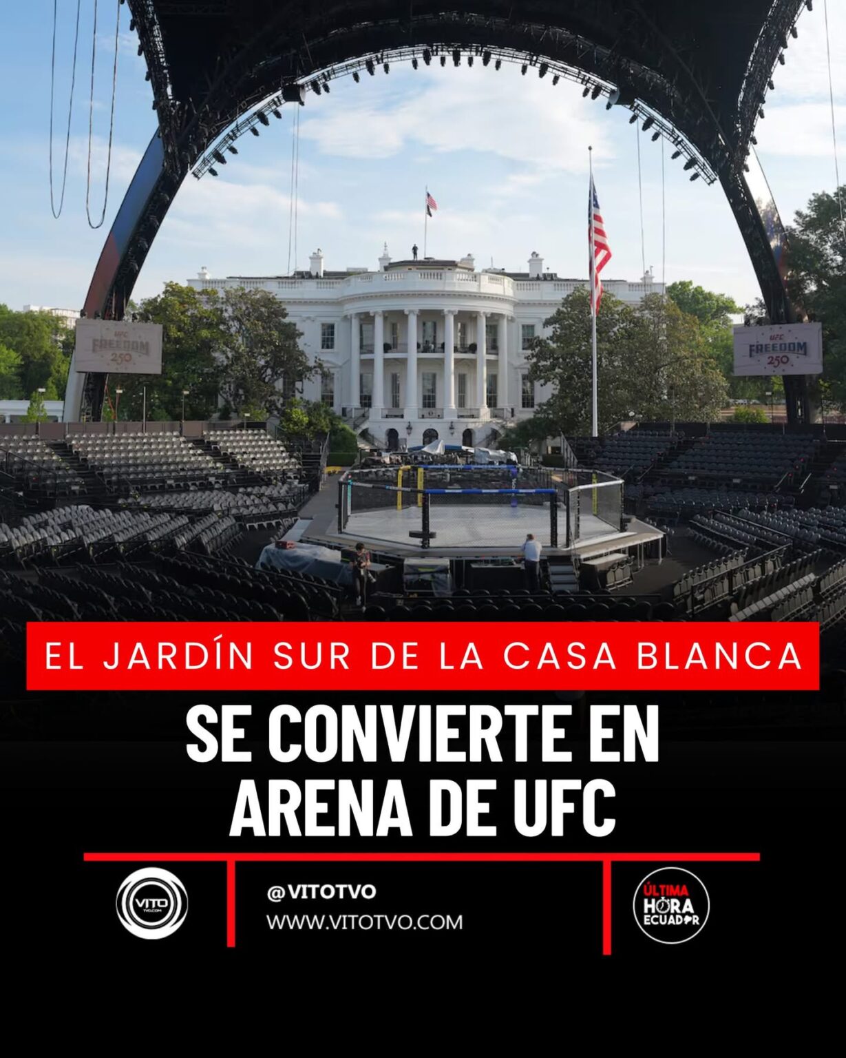 UFC llega al Jardín Sur de la Casa Blanca