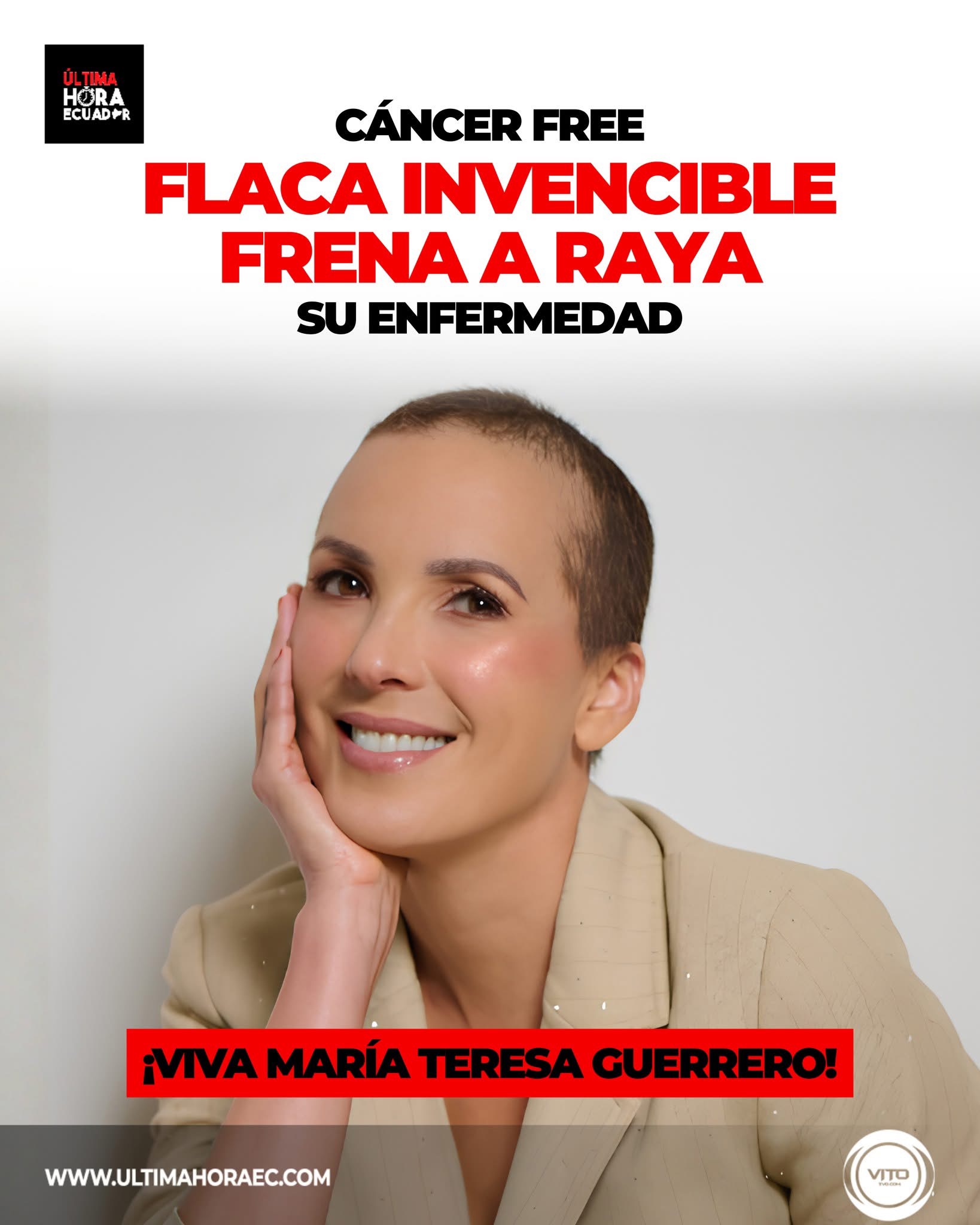Se encuentra libre de cáncer tras frenar a raya su enfermedad