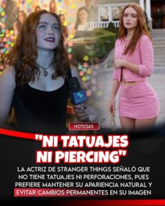 Sadie Sink llamó la atención al revelar que prefiere conservar su apariencia de forma natural.