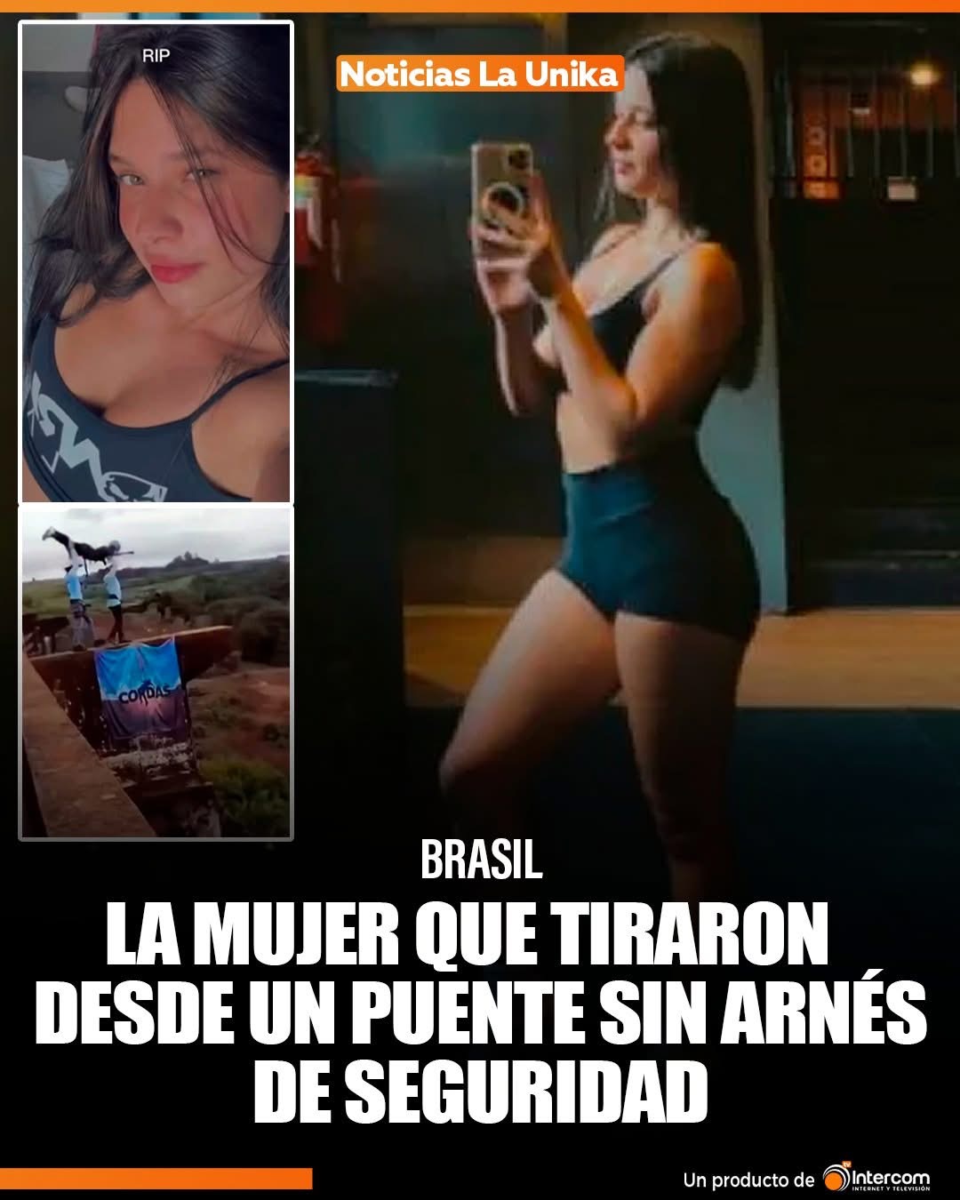 🚨 La chica que tiraron desde un puente sin arnés de seguridad en Brasi.