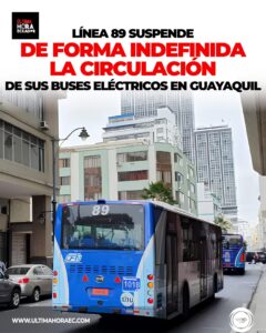 Suspensión indefinida de las operaciones de la línea 89