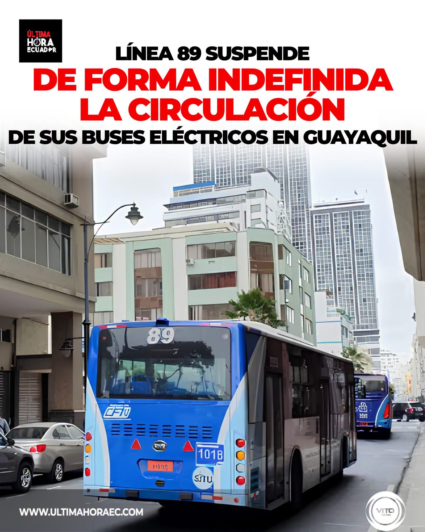 Suspensión indefinida de las operaciones de la línea 89