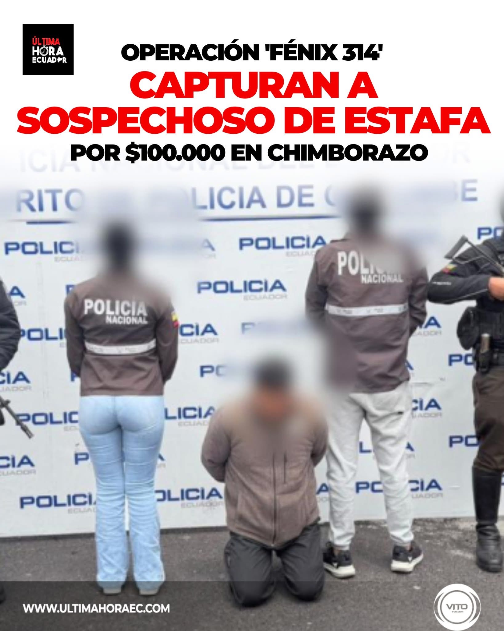 Policía Nacional capturó a José Ch.