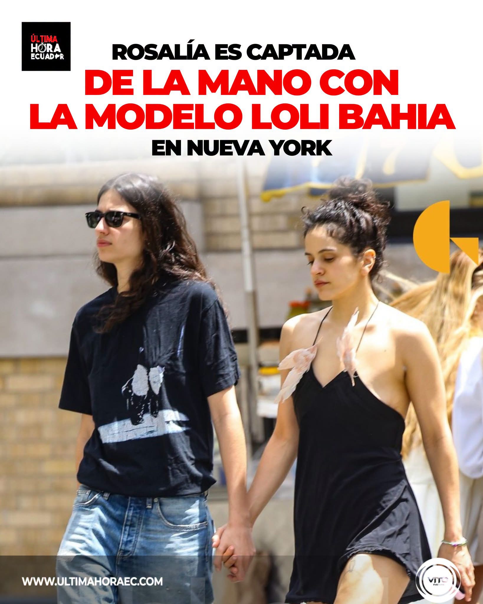 Rosalía es vista caminando de la mano con su novia