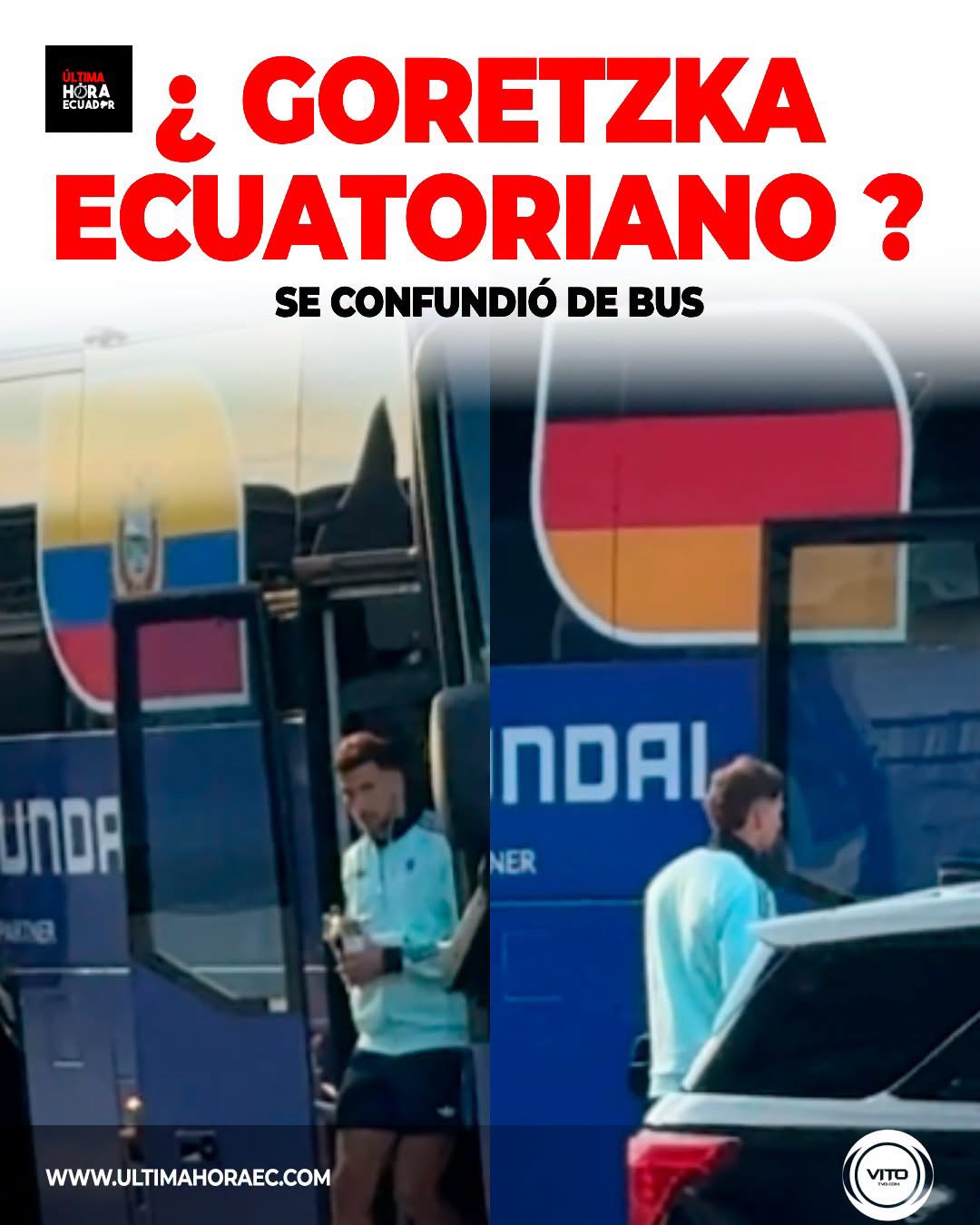 Se confundio de bus en la salida del estadio