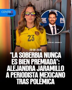 Ecuador existe, y te lo vamos a demostrar”, escribió la presentadora Alejandra Jaramillo